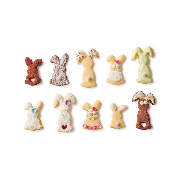 Spitzbuben-Ausstecher Hasenfamilie - 3er-Set Ausstecher Hasenfamilie