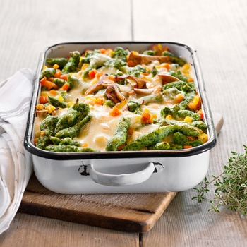 Spätzli-Gemüse-Gratin