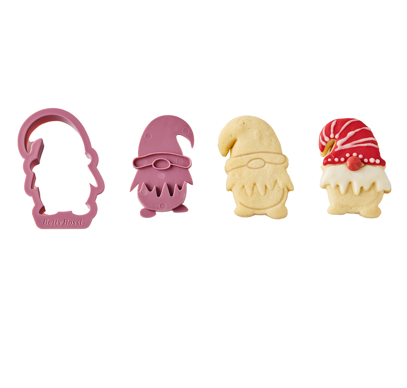 Keksformen und Kekse in Form von Zwergen, von Betty Bossi.