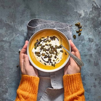 Kürbis-Apfel-Suppe