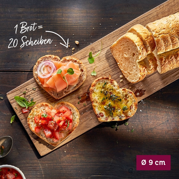 Brotbackform, Herz - 2 Stk.