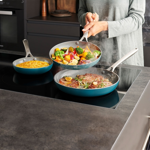 Poêle à frire Betty Bossi, céramique, verte - 20 cm