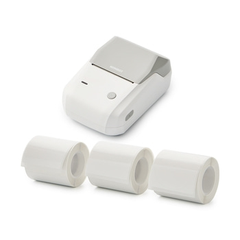 Imprimante d'étiquettes, 5 cm - Kit Plus de 30 polices et 1 500 symboles via l'application